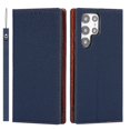 thumbnail image 1 of Funda tipo billetera para Samsung Galaxy S23/S22, carcasa de cuero genuino con correa para la muñeca, tarjetero, soporte de TPU Fivean unisex, 1 of 2