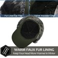 thumbnail image 5 of IC ICLOVER Men's Trapper Hat Windproof Warm Winter Hats with Mask Earflaps Cold Weather Women Faux Fur Hunting Skiing Cycling Hat Baseball Caps, Green, 5 of 8