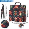 thumbnail image 2 of FORMRS Zipper Binder with Shoulder Strap 2-inch Ring 500 Sheet Capacity File Bag, Red Abstract, 2 of 5