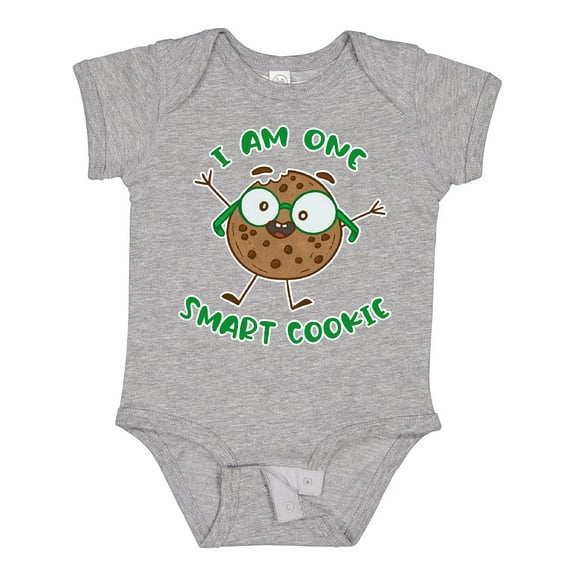 Inktastic I Am One Smart Cookie Boys or Girls Baby Bodysuit