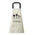 thumbnail image 2 of Delantal de cocina para chef con bolsillos, babero ajustable, resistente al aceite, para hombres y mujeres Blanco B 1, 2 of 7