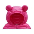 thumbnail image 6 of PatPat Baby Coat Toddler Boys Girls Winter Jackets Stylish 3D Ear Print Outerwear Solid Hooded Coats, Hot Pink, 3T, 6 of 9