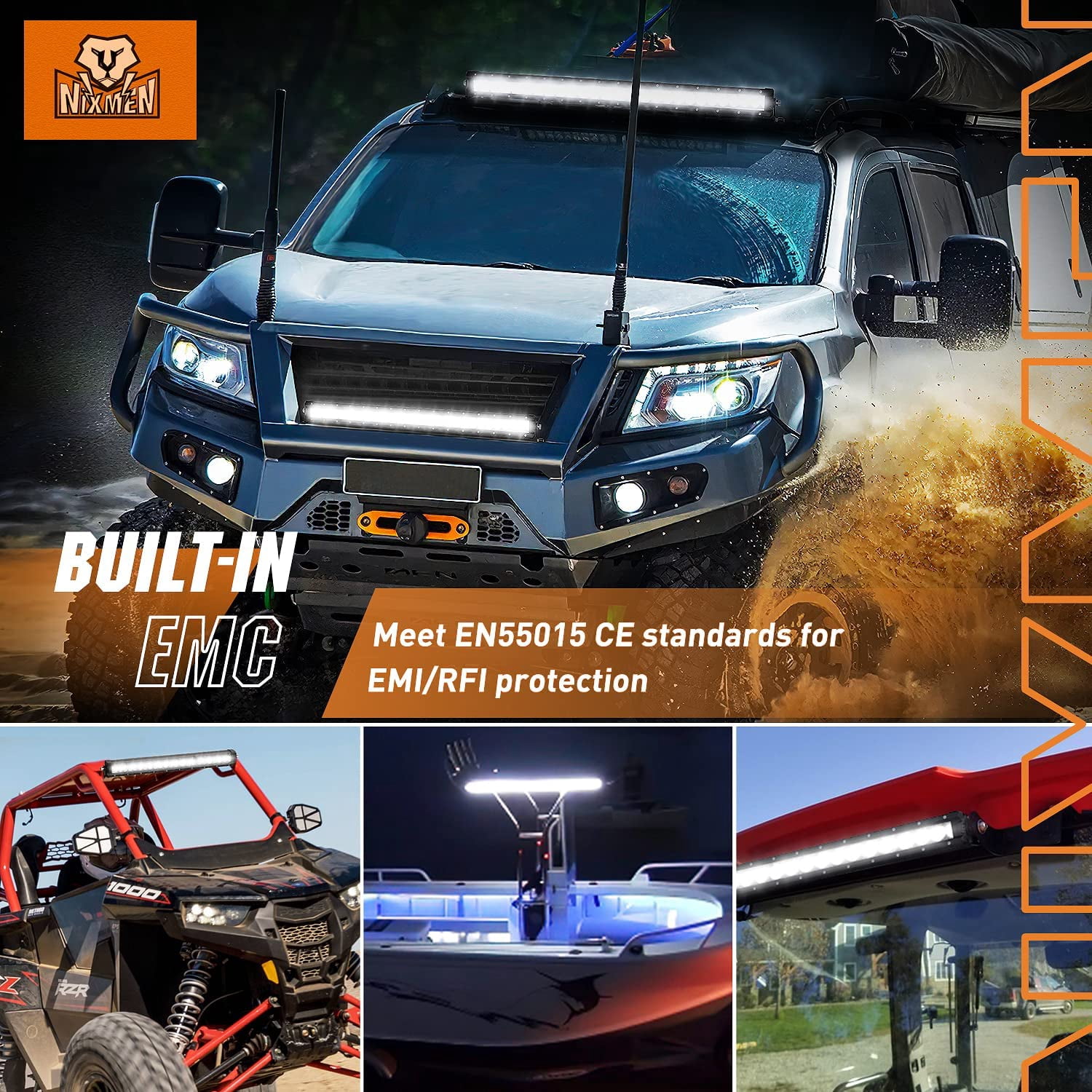 Nilight LED Light Bar 30 Inch 120W Flood Spot Combo Beam 14400LM IP68 Offroad Single Row Slim Driving Lamp for Pickup Truck SUV ATV UTV Boat Jeep