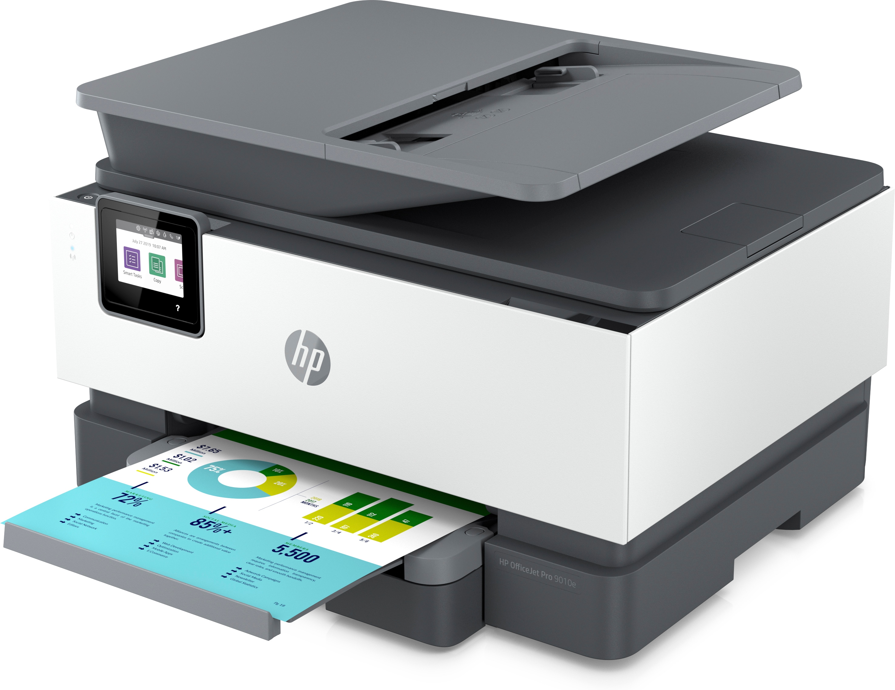 Restored HP OfficeJet 9012e All-in-One Wireless Color Inkjet Printer - 6 Months Free Instant Ink with HP+ (Refurbished) - image 2 of 7