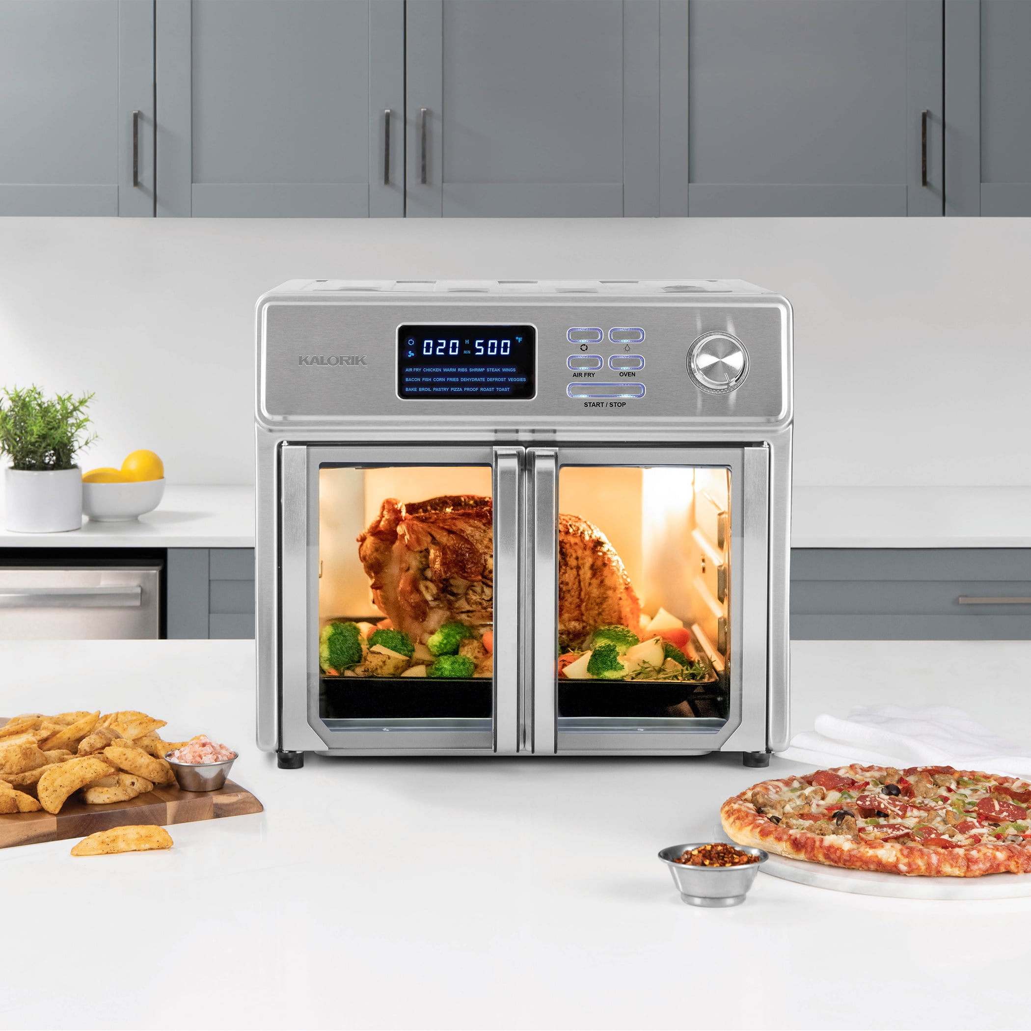 MAXX® Air Fryer Oven, 26 Quart 9-In-1 Countertop Toaster Oven and Air Fryer  Comb