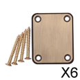 thumbnail image 1 of 6x Placa de Mástil de Guitarra Eléctrica para Estilo, Piezas de Guitarra Eléctrica, Accesorios de Bricolaje 6 piezas, 1 of 8