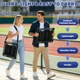 thumbnail image 6 of LIFERECORD Foldable Stadium Bleacher Seat with Back Support - Portable Heavy-Duty Steel Frame Chair for Family, Sports Games, Concerts, Camping - 225 lbs Capacity, Waterproof 600D Oxford Fabric, 6 of 9