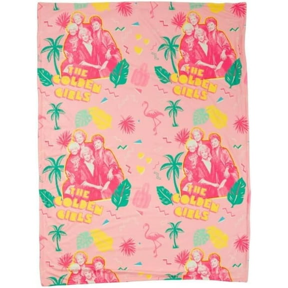 Franco The Golden Girls Plush Throw Blanket, Super Soft, 46 x 60 Inch