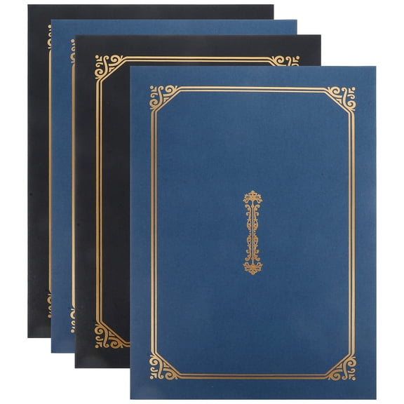 HOOWIFFY Compact Green Certificate Holders for Document Protection 4Pcs