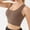 586#Coffee, variant on Womens Plus Size Fitness Bra Cross Back Design Yoga Running Supportive Comfortable Slim Fit Workout Top Breathable for Active Women