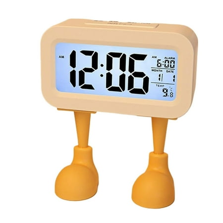 AOOOWER Decorative Sausage Lip Alarm Clock Funny Cartoon Desktop Clock Battery Operated