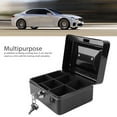 thumbnail image 4 of Metal Cash Case, Durable Stylish Small Metal Storage Box Portable Safety  for Car, 4 of 7