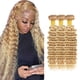 thumbnail image 1 of #613 Deep Wave Bundles LadRxadr, cabello humano rubio, 40-50 cm, 3 paquetes, 1 of 6