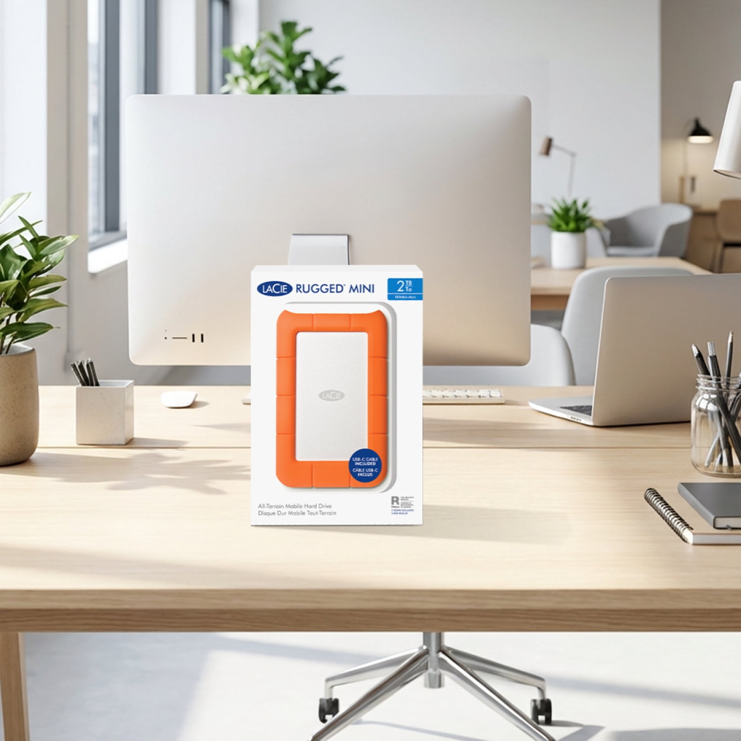LaCie, Rugged Mini External Hard Drive, 5TB, USB 3.0 Portable