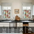 thumbnail image 4 of Kitchen Curtains and Valance Set 24 Inch Tier Pioneer Colorful Floral Curtains Small Drapes for Cafe Living Room Bathroom Farmhouse 3 Pieces Set Rod Pocket, 4 of 6