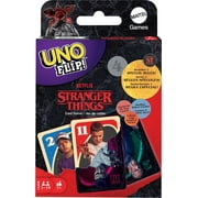 UNO Flip! Stranger Things Card Game for Adults & Teens with Double-Sided Cards & 2 Special Rules