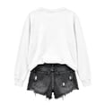 thumbnail image 7 of Arlun Halloween Funny Sweatshirt for Women Sequin Pumpkin Cart Graphic Printed Pullover Tops Long Sleeve Hoodless Shirt Casual Fall Fashion Sweatshirts for Everyday Wear White XL, 7 of 7