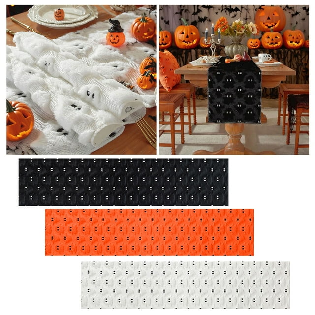 Halloween Ghost Tablecloth, Table Decorations Waterproof Oil-Proof Table Cloth Kitchen Spillproof Oilcloth Table Cover, Halloween Family Gathering Tablecloth Decorationfor Indoor and Outdoor