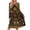 Brown 1, variant on CHGBMOK Women's Midi Dress Long Sleeve Loose Fit Dresses Casual Crew Neck Print Dresses