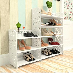 Zimtown 7 Tiers Upgraded Shoe Rack With Thicker Dustproof Nonwoven Fabric Cover And Sturdier Plastic Connector 36 Pair Space Saving Shoe Storage Cabinet Organizer Walmart Com Walmart Com