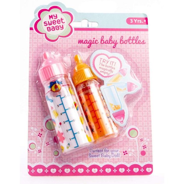 Toysmith My Sweet Baby Magic Baby Doll Bottles Walmart Com Walmart Com