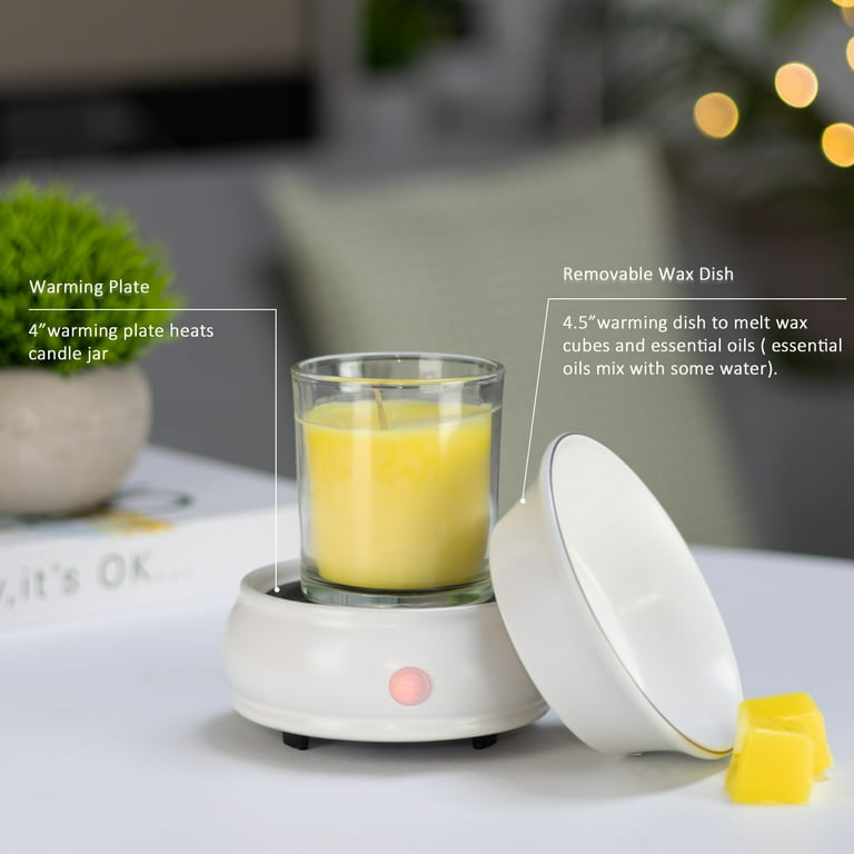 Bobolyn Wax Melt Warmer Burner Electric Scented Candle Wax Warmer 3 in 1 Scented Wax Fragrance Melter for Home Office Bedroom Living Room D cor