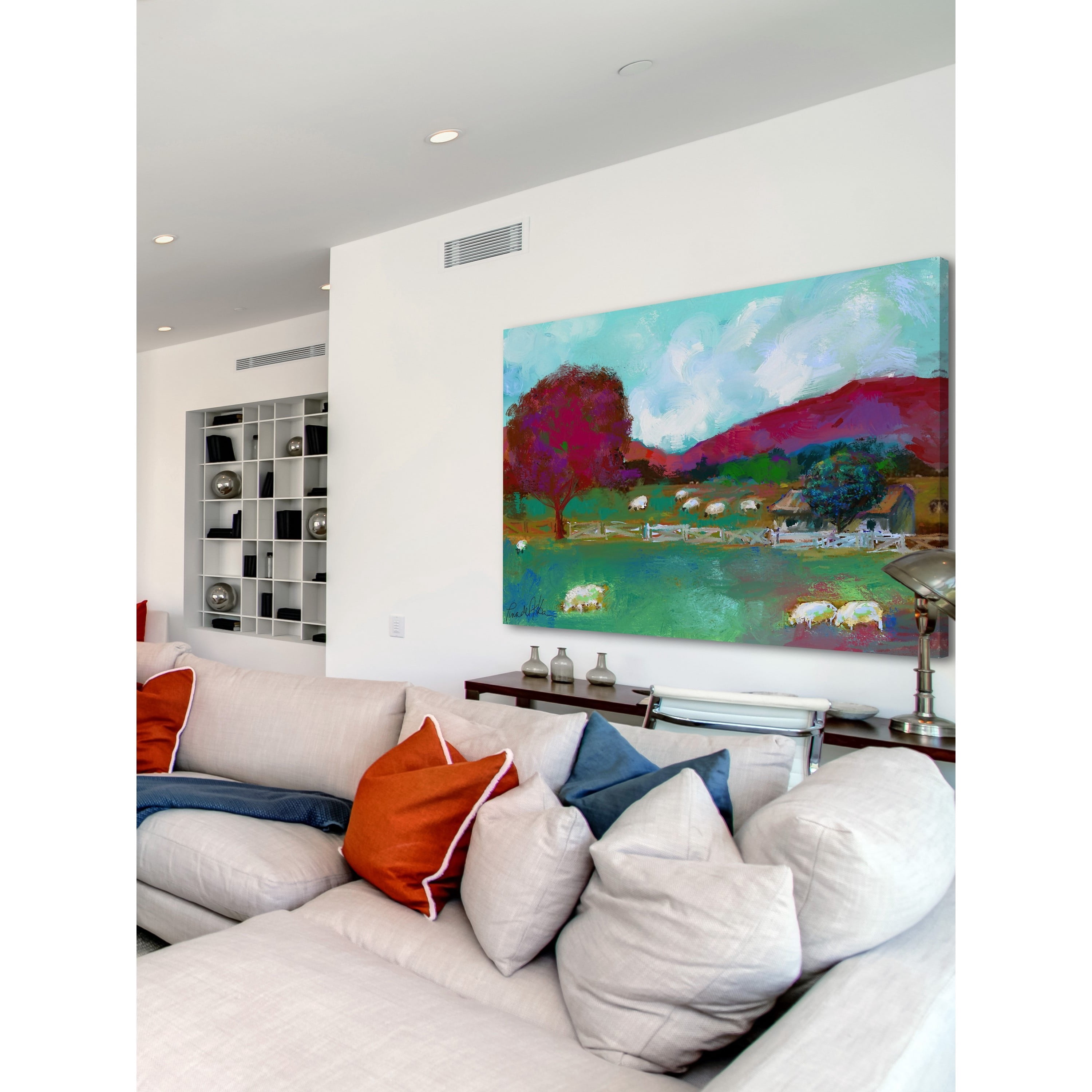 Marmont Hill "Kentish Farm" by Arthur Pina Painting Print on Wrapped Canvas