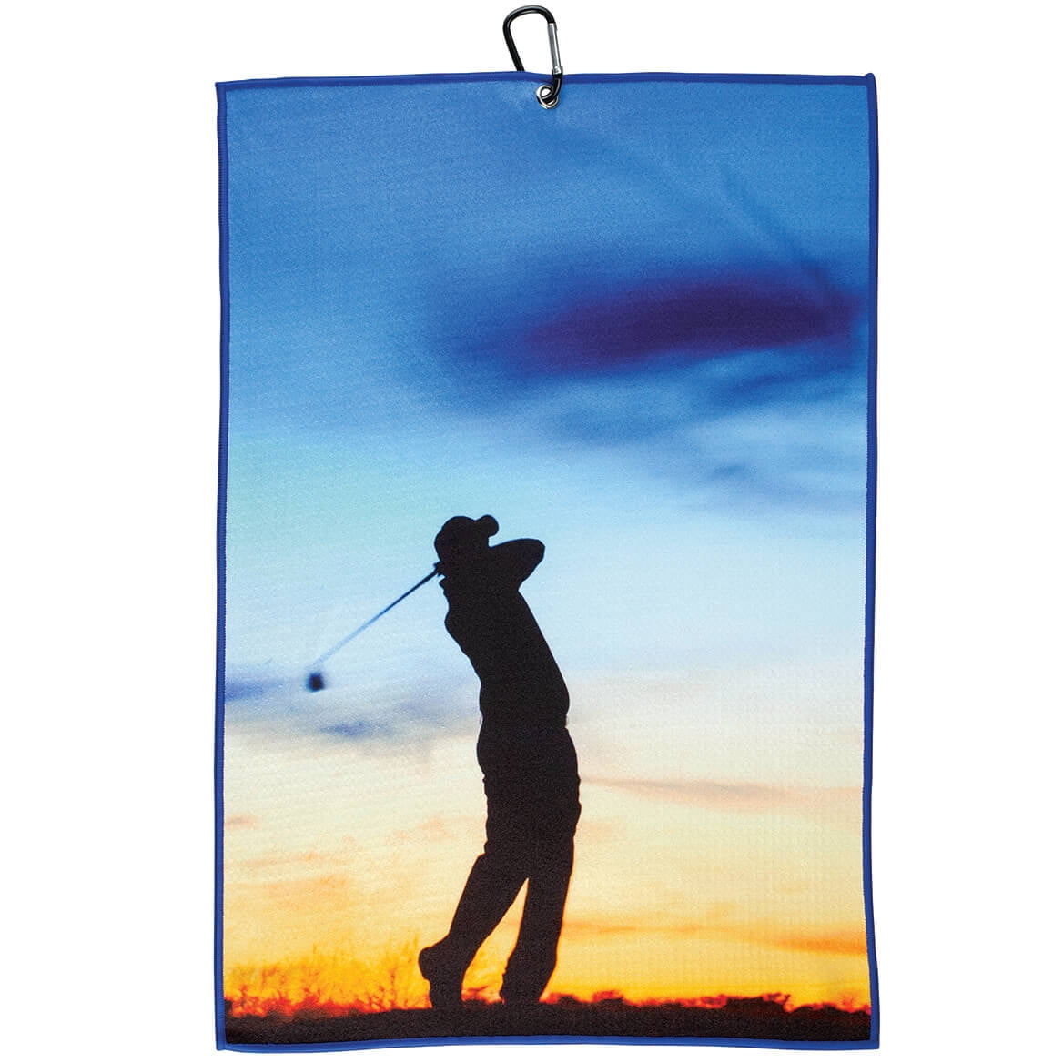 Vertical Silhouette Microfiber Golf Towel