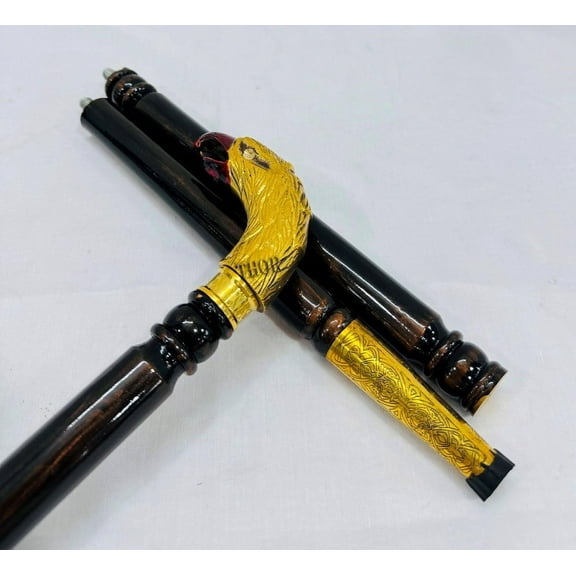 Wooden Cane Hand Carved High-end Walking Cane Lightweight Design Support Up to 500lbs Horse Canes for Seniors Suitable for Personal and Gift Use