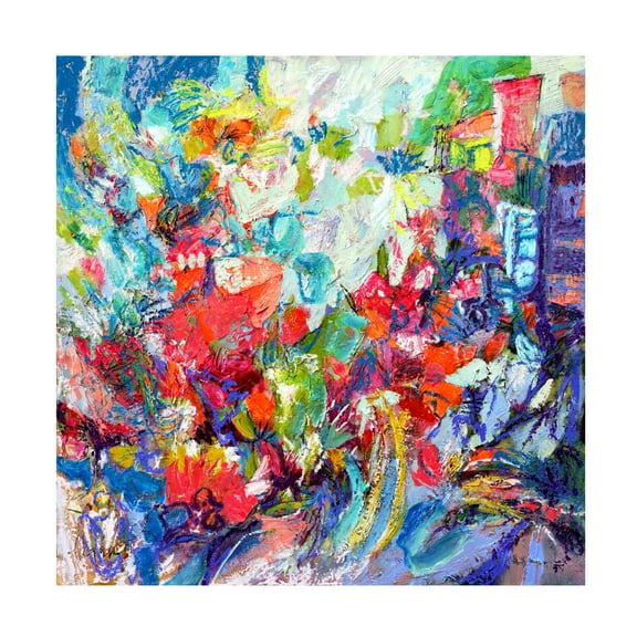 Canvas Wall Art - Dorothy Fagan ' Deepinthemeadowi' Wall Art for Living Room, Bedroom, or Office Décor by Trademark Fine Art - 14 x 14 Inches