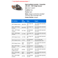 thumbnail image 2 of Right Headlight Assembly - Compatible with 2001 - 2007 Dodge Caravan 2002 2003 2004 2005 2006, 2 of 2