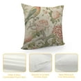 thumbnail image 4 of GOSMITH  Chinoiserie Flowers Birds Light Green Throw Pillow Cover, Cushion Case Outdoor Decoration for Sofa Couch Farmhouse, 4 of 5