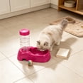 thumbnail image 4 of OutmaxHome Automatic Pet Water Dispenser, Gravity Refill Dog Cat Water Bowl, Leakproof Plastic Drinking Fountain for Small Medium Pets, 4 of 6