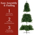 thumbnail image 4 of Árbol de Navidad Best Choice Products preiluminado, 7.5 pies con LED, 4 of 7