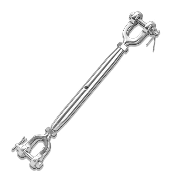 Tootaci 1/2"X19" M12 Closed Body Turnbuckle Jaw and Jaw, 4400lbs Working Load Limit, Stainless Steel Heavy-Duty Turnbuckles