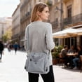 thumbnail image 6 of BadPiggies Nylon Crossbody Bag for Women Multi Pockets Waterproof Handbag Messenger Purses Travel Shoulder Bag - Gray, 6 of 10