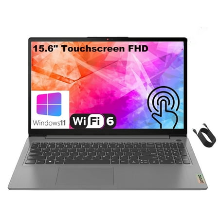 Lenovo IdeaPad 3i 15.6" Touchscreen FHD Laptop Computer, Intel Core i3-1115G4 (Beat i5-10210U), 24GB DDR4 RAM, 1TB PCIe SSD, WiFi 6, Bluetooth 5.1, Arctic Grey, Windows 11 S