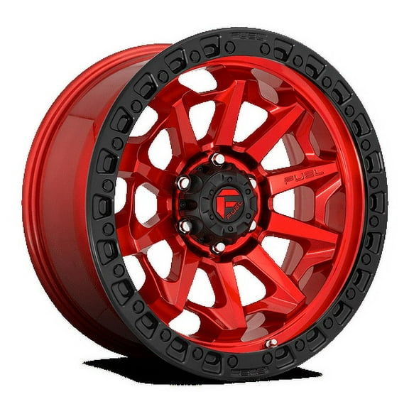 Fuel D695 Covert 20X9 6X135 20Et 125.1Cb Candy Red Black Bead Ring Wheel