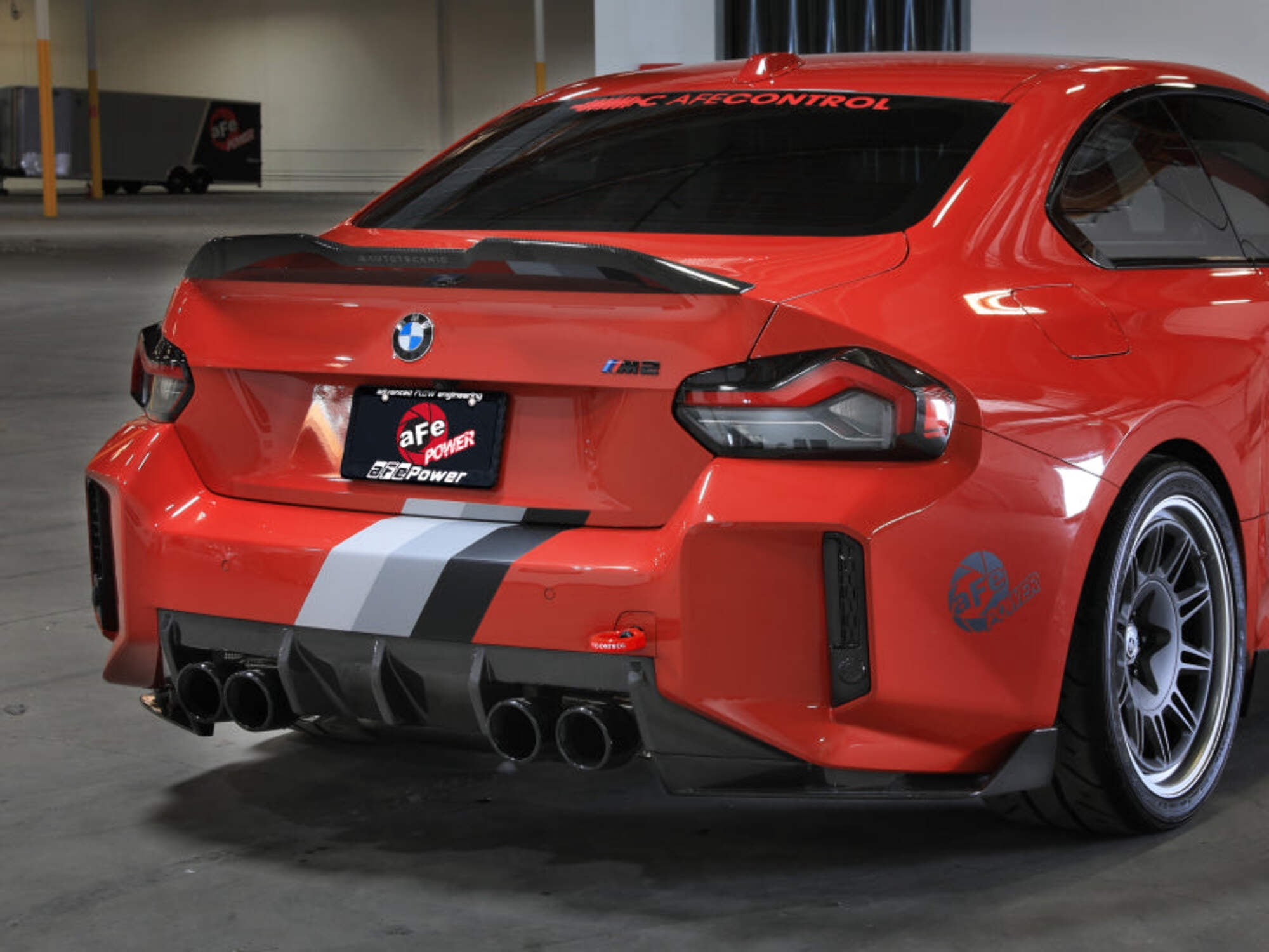 aFe 23-25 BMW M2 (G87) CONTROL Front / Rear Tow Hook - Red