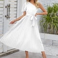 thumbnail image 3 of Vestidos de playa para mujeres con cuello de un hombro y encaje ideales para fiestas de cóctel y bodas FLhrweasw Para estrenar, 3 of 7