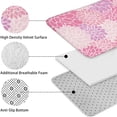 thumbnail image 5 of Pink Floral and Petal Pattern Bathroom Rugs Sets 3 Piece,Toilet Cover Set,Absorbent Non Slip Bathroom Mats Sets with U-Shaped Contour Rug Toilet Rug Set, 5 of 5
