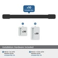 thumbnail image 3 of Amerock Triomphe 6-5/16 inch (160mm) Center-to-Center Matte Black Cabinet Pull - 10 Pack, 3 of 5