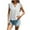 White, variant on Buigttklop Women Summer Lace Patchwork Top Short-Sleeved V Neck Casual Solid Tunic Tops Blouse