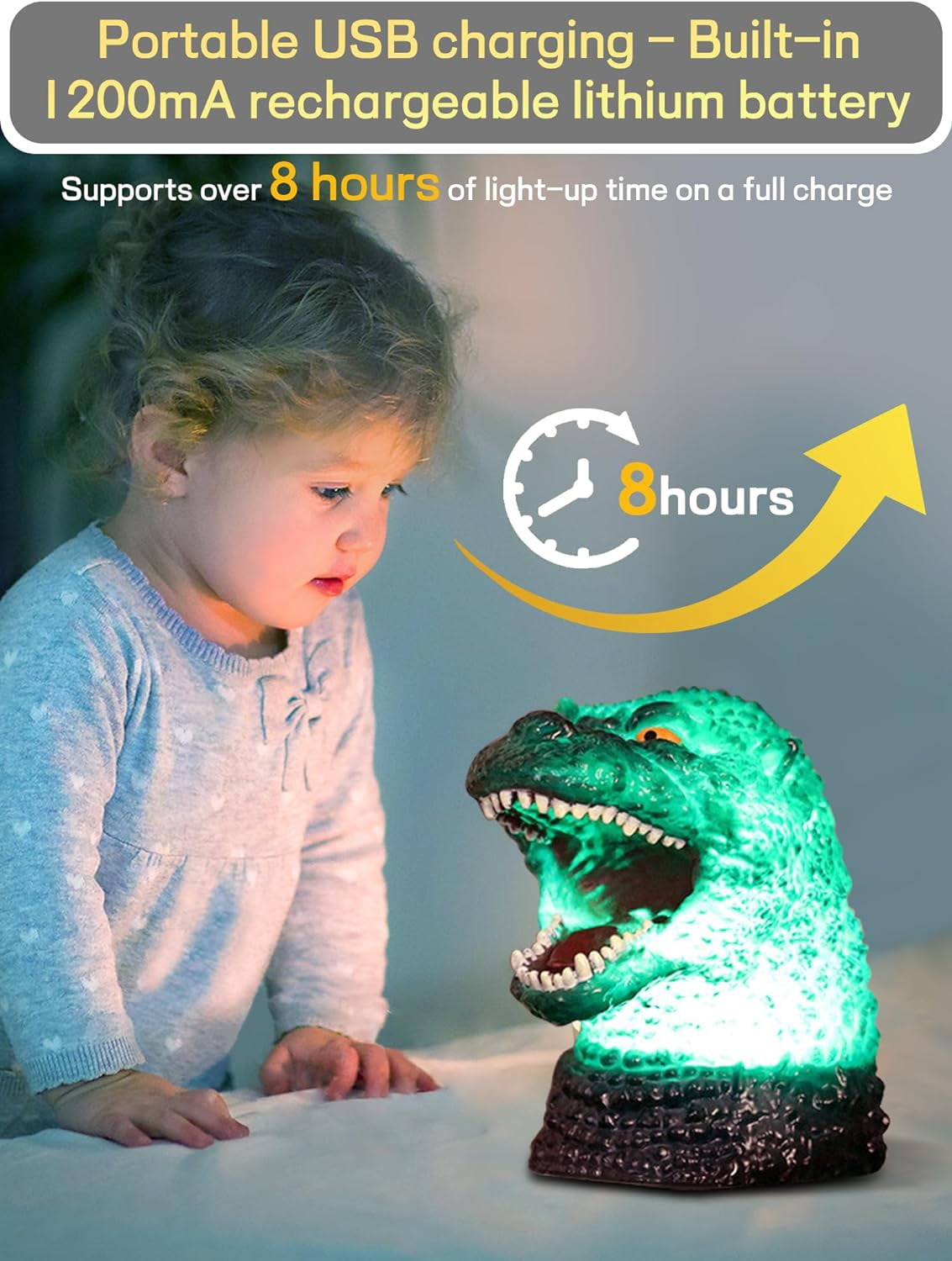 Nelbons Colour Changing Godzilla LED Night Light