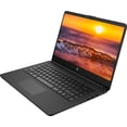 thumbnail image 6 of HP 14 Business Laptop, 14 Inch HD Display, Intel Celeron N4120, 8GB RAM, 192GB (64GB eMMC + 128GB SD Card), Windows 11, 1 Year Office 365, HDMI, Webcam, Jet Black, 6 of 6