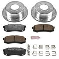 thumbnail image 3 of PowerStop Rear Z36 Truck & Tow Carbon-Fiber Ceramic Brake Pad and Drilled and Slotted Rotor Kit Fits: LEXUS TOYOTA Select Models K1156-36, 3 of 9