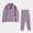 Purple, variant on BONIXOOM Pajamas For Women Christmas Pajamas For Family Loungewear None Long Sleeve Sleepwear Sets Solid Pink M