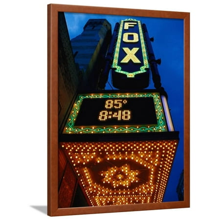 fox theater entrance and marquee atlanta ga framed print wall art