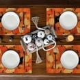 thumbnail image 4 of Sm:)e Black Cat Pumpkin Fall Placemats Set of 4, 12x18 Inch ,Seasonal Halloween Thanksgiving Holiday Table Mats for Party Kitchen Dining Decoration, 4 of 6