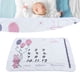 thumbnail image 5 of Manta Del Mes Del Bebé, Manta De Hito Infantil Fondo Cómodo Multifuncional Para Fotografía Cergrey Newborn Month Blanket, 5 of 8